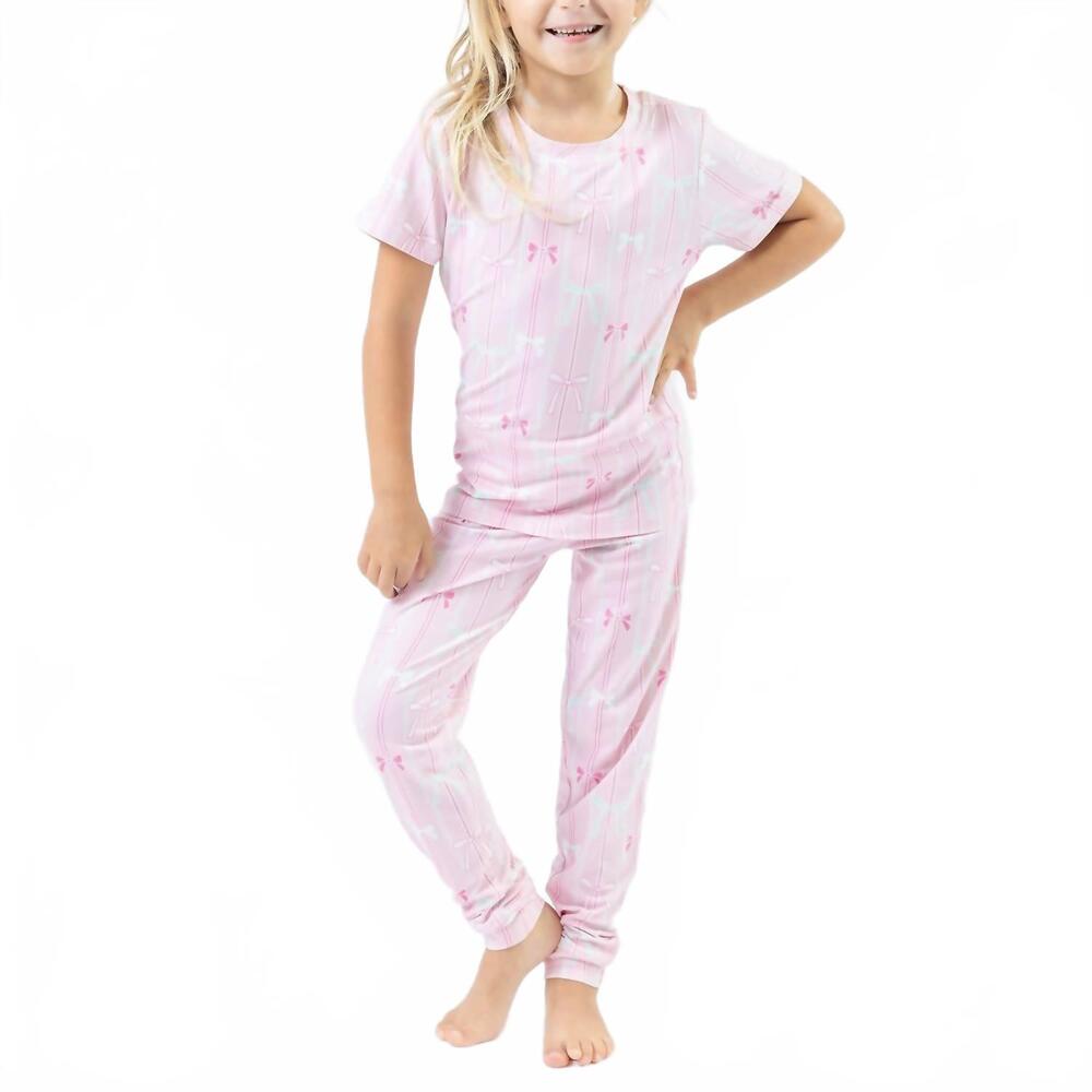 NEW MARY SQUARE girl's all wrapped up pj set in pink
